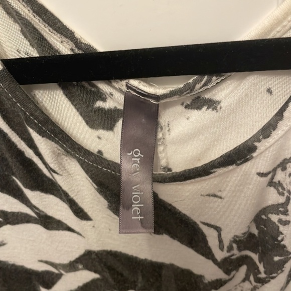 Grey Violet Tunic Dress - Picture 3 of 5